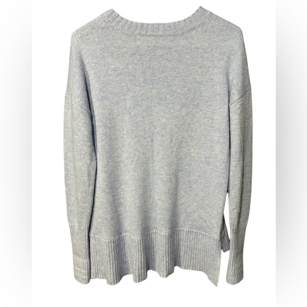 J. Crew Soft Heather Blue Crew Neck Sweater - Picture 2 of 4